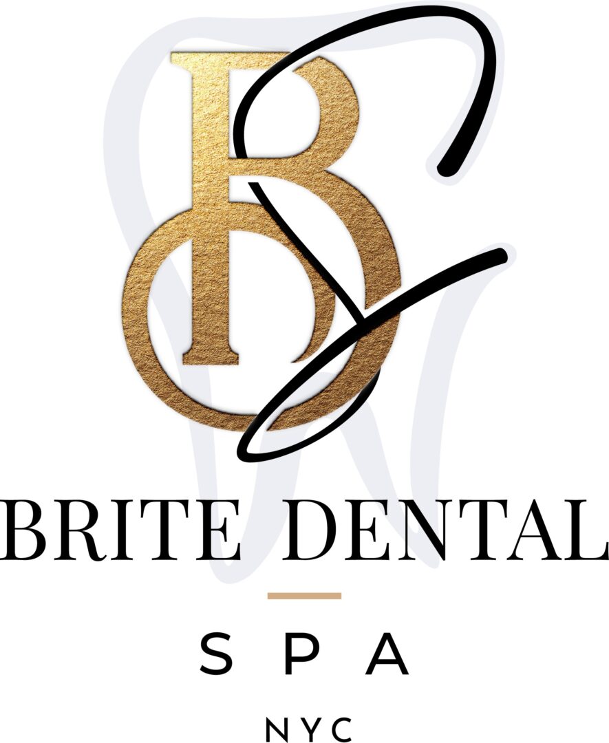 A logo of the dental practice, brite dental spa.